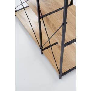 REG19 regał dąb sonoma / czarny