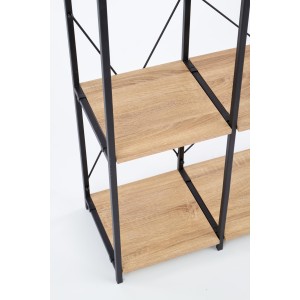 REG19 regał dąb sonoma / czarny