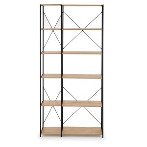 REG19 regał dąb sonoma / czarny