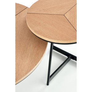 KARIDA-S ława dąb naturalny/czarny