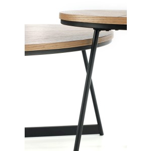 KARIDA ława dąb naturalny/czarny