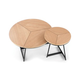 KARIDA ława dąb naturalny/czarny