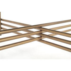 ISMENA ława stelaż - złoty, blat - czarny