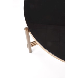 ISMENA ława stelaż - złoty, blat - czarny