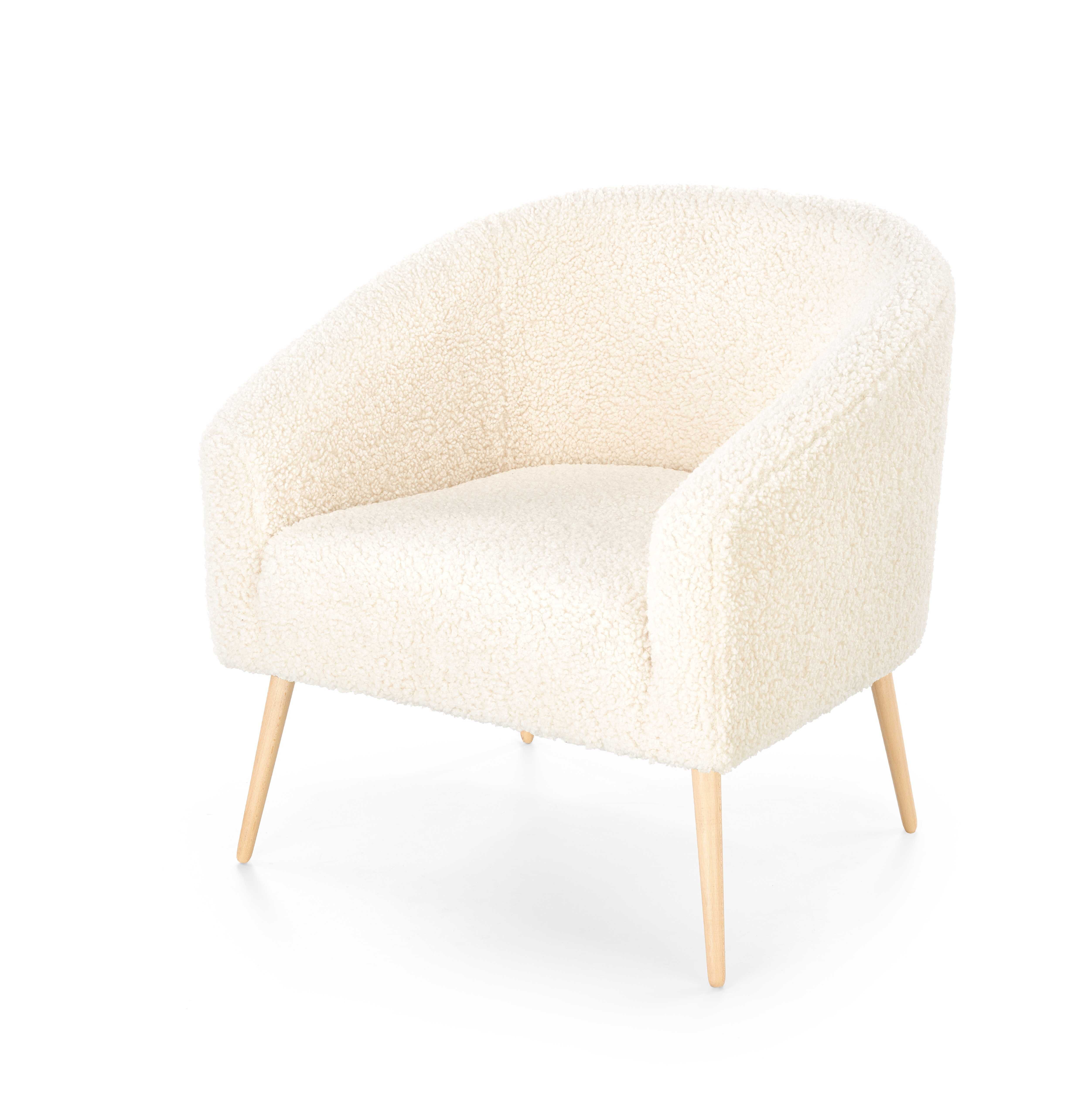 GRIFON 2 fotel wypoczynkowy kremowy / naturalny )