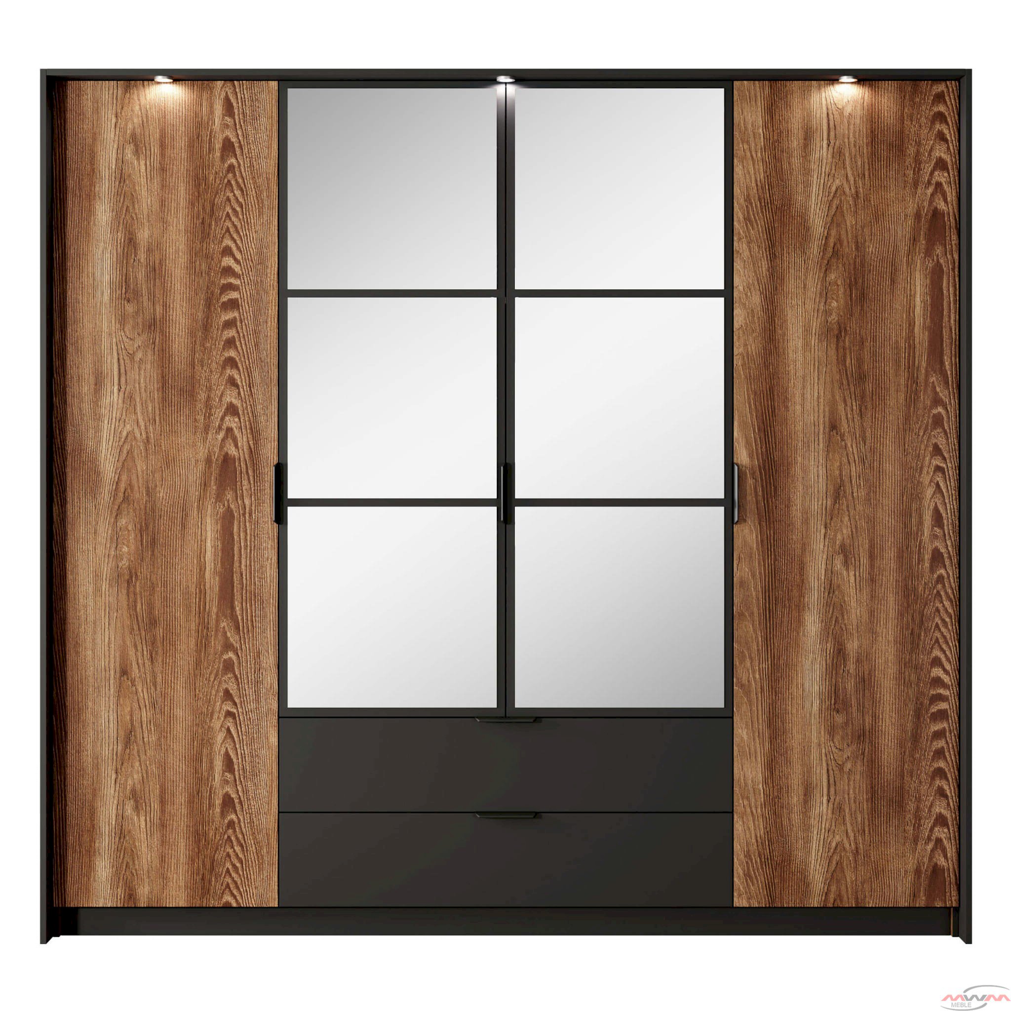 SZAFA A 220 MILTON Z OŚWIETLENIEM LED