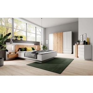 ŁÓŻKO ZE STOLIKAMI B 3D