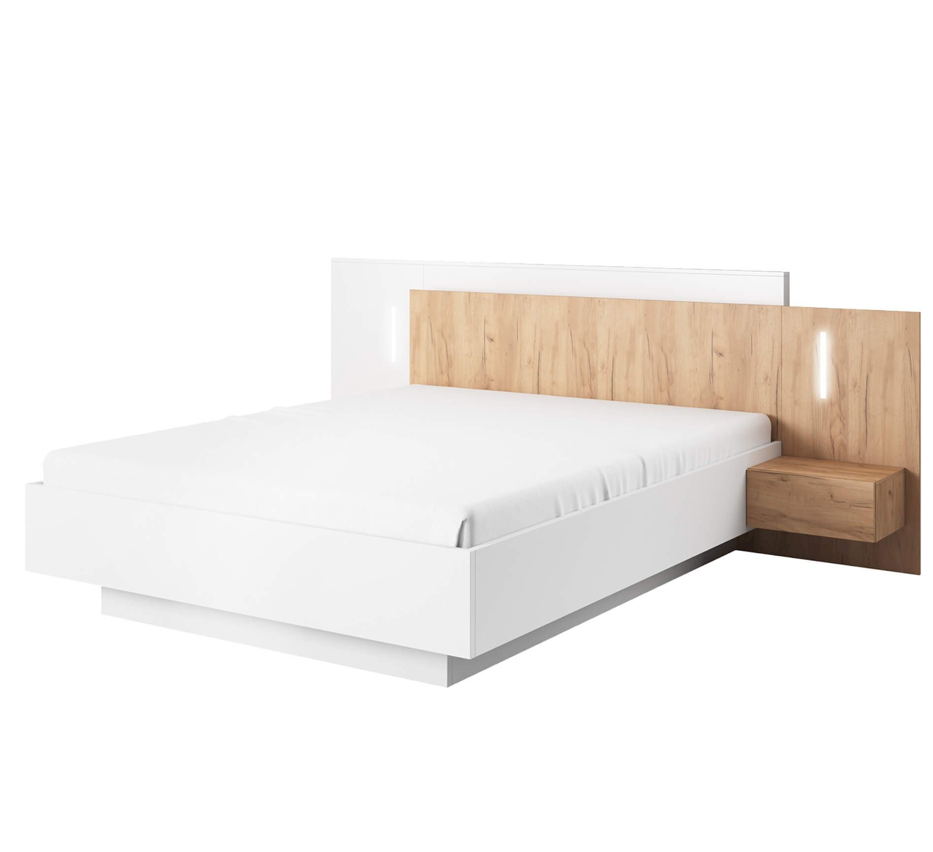 ŁÓŻKO ZE STOLIKAMI B 3D