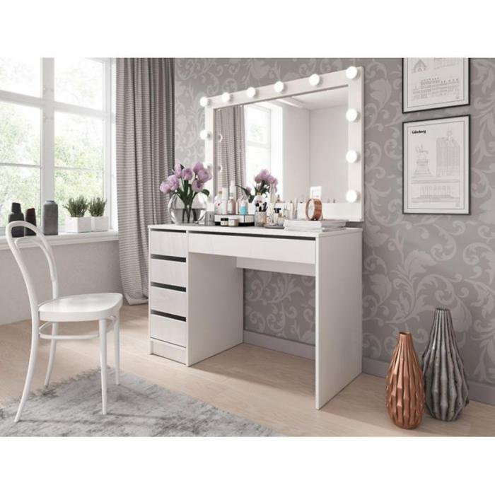 Biurko Ada Biały Połysk