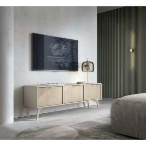 FOREST SZAFKA RTV 158 BEŻ PIASKOWY + JODEŁKA SCANDI