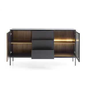 SENTO KOMODA KSZ154 (czarny/dąb wotan)