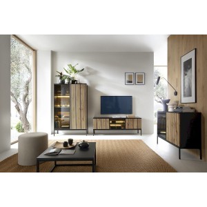 SENTO KOMODA KSZ154 (czarny/dąb wotan)