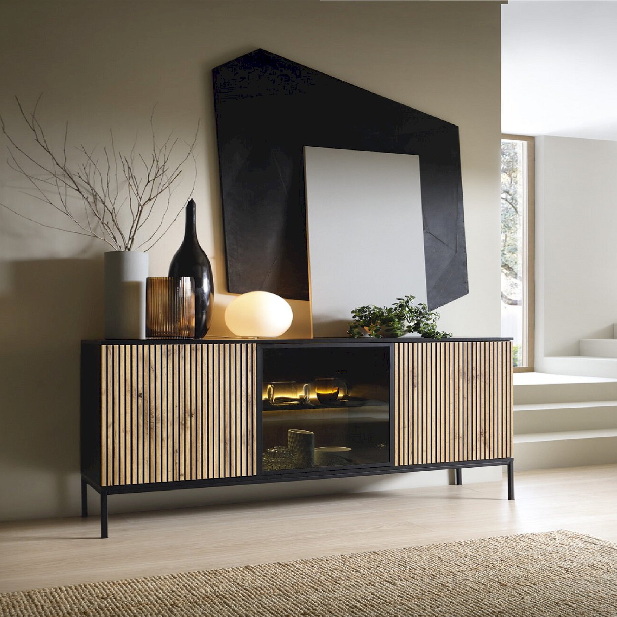 SENTO KOMODA K154 (czarny/dąb wotan)