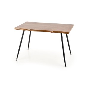 LARSON stół, blat - naturalny, nogi - czarny