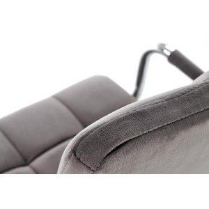 GONZO 4 fotel młodzieżowy popielaty velvet