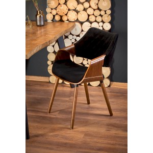 DICKSON stół rozkładany 120-180/80 cm, blat - naturalny, nogi - czarny