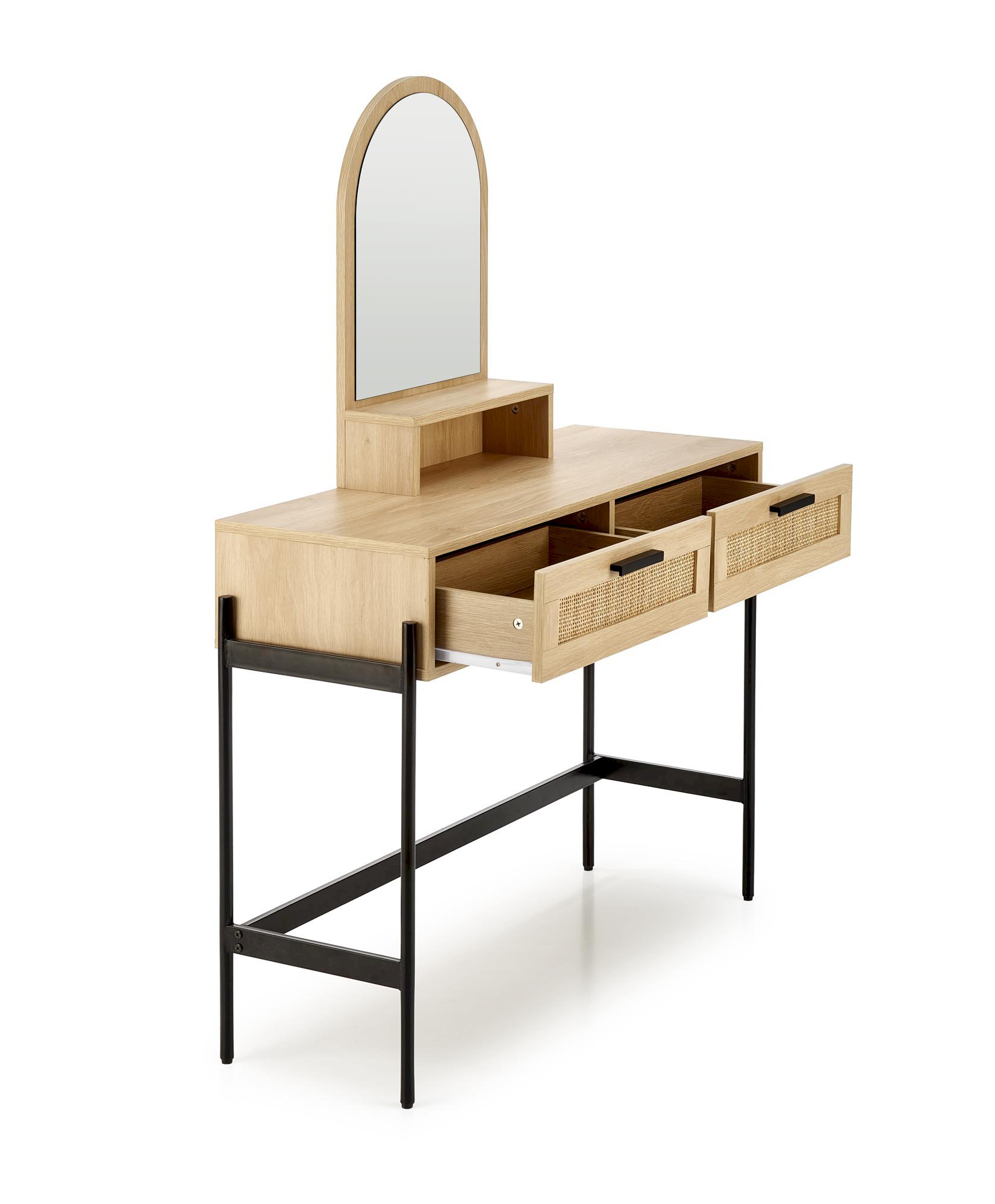 CARMEN konsolka naturalny / czarny