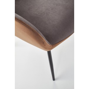 K392 krzesło popielaty / brązowy (2p=4szt)