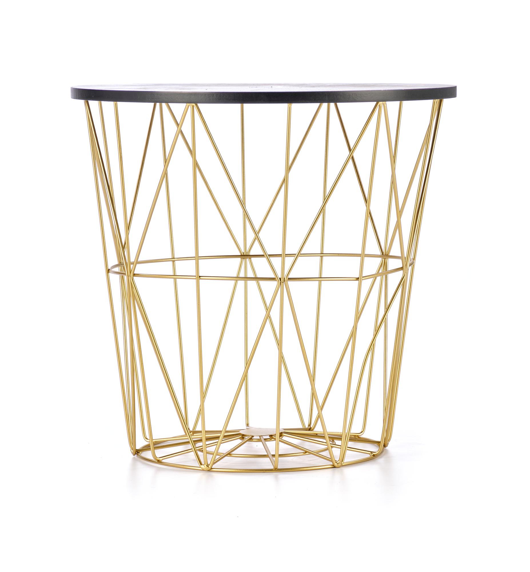 HARISSA_G ława stelaż - złoty, blat - czarny marmur (2p=8szt)