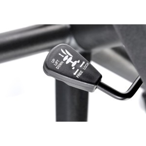 BERKEL fotel gabinetowy czarno-popielaty