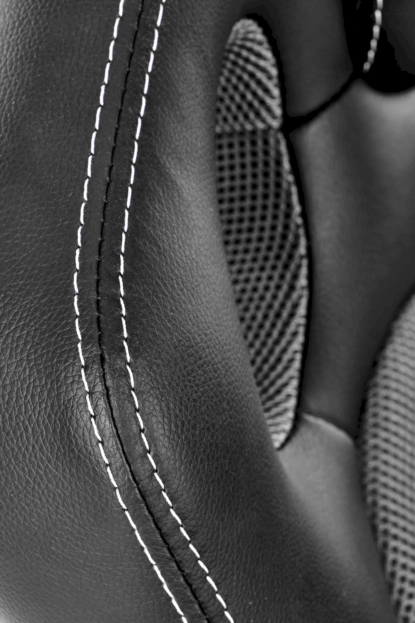 BERKEL fotel gabinetowy czarno-popielaty