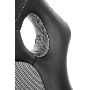 BERKEL fotel gabinetowy czarno-popielaty