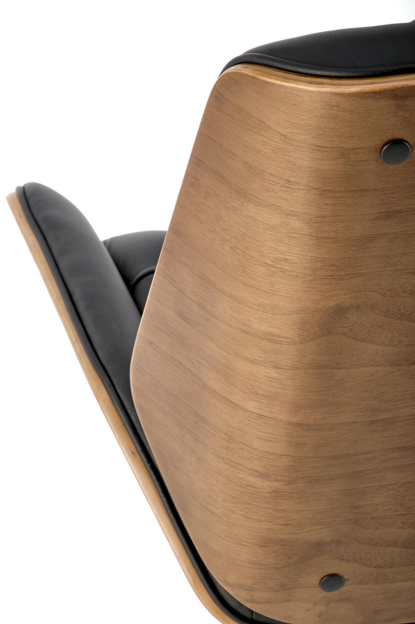 GAVIN fotel gabinetowy orzechowy / czarny