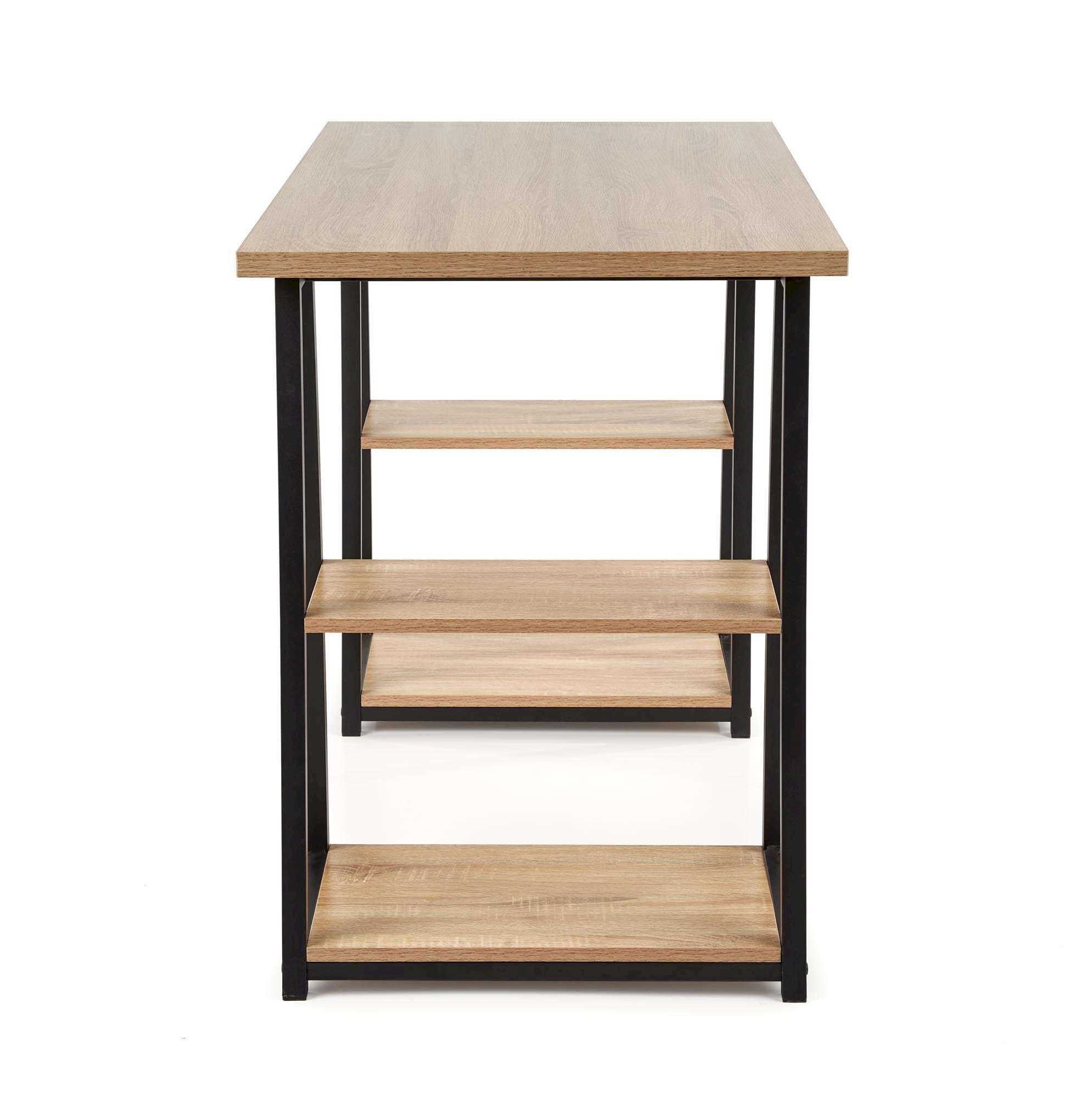 B44 biurko dąb sonoma / czarny