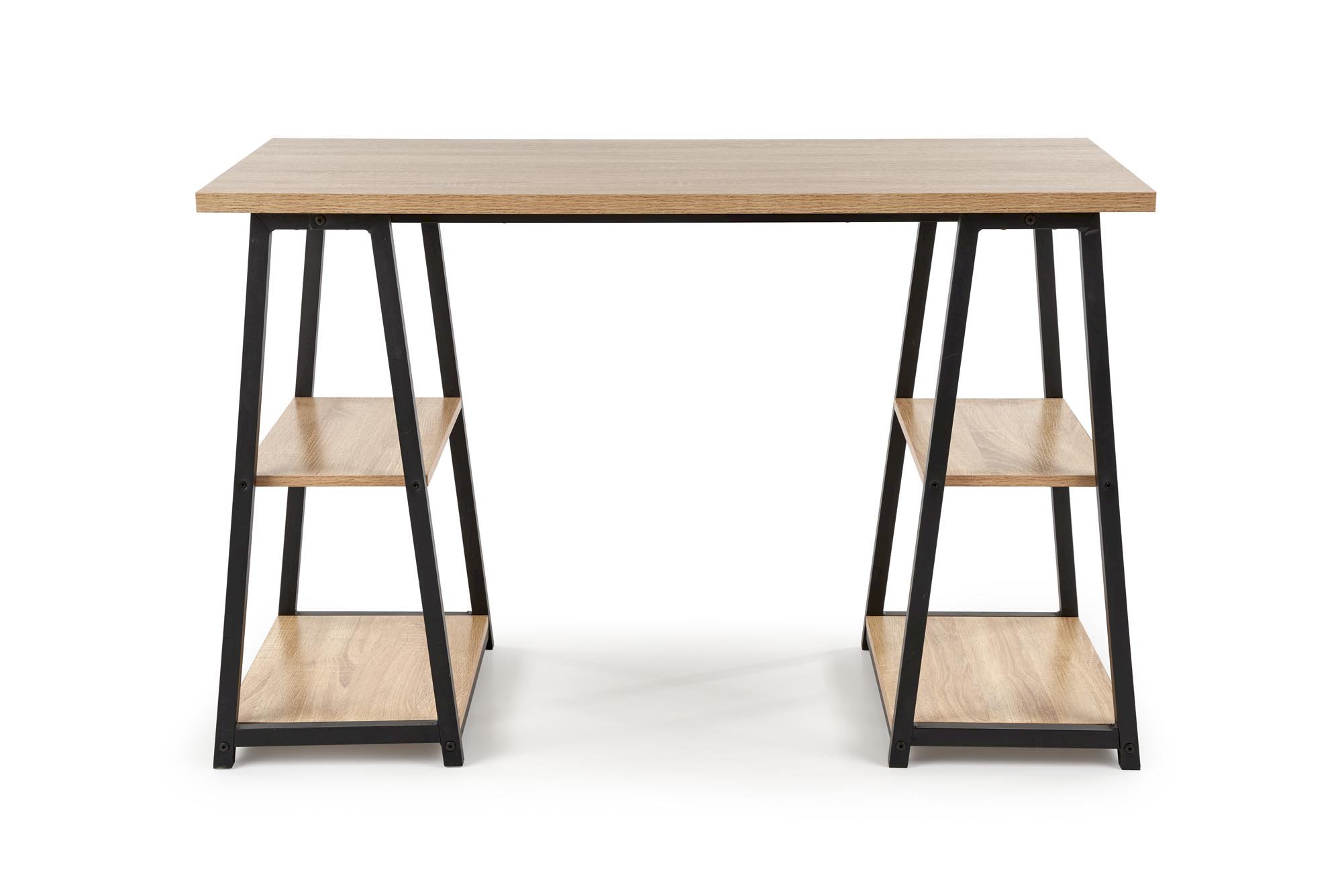 B44 biurko dąb sonoma / czarny