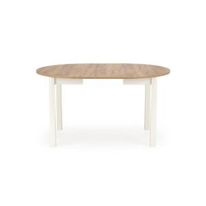 RINGO stół kolor blat dąb craft, nogi - biały (102-142x102x76 cm)
