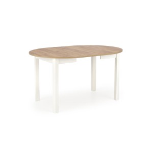 RINGO stół kolor blat dąb craft, nogi - biały (102-142x102x76 cm)