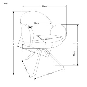 K498 krzesło beżowy