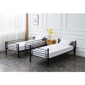 BUNKY łóżko piętrowe / opcja dwóch łóżek pojedynczych 90, czarny