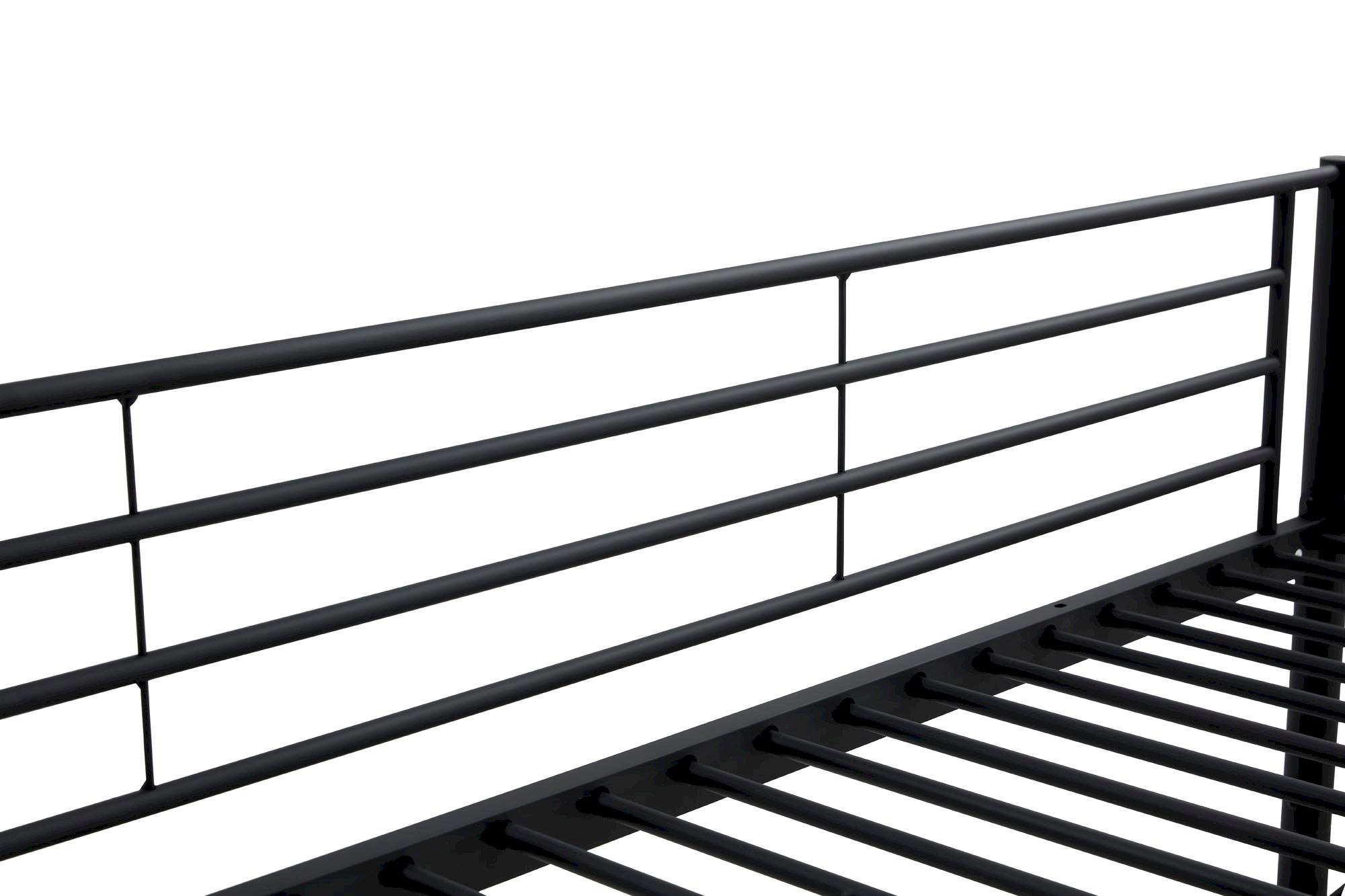 BUNKY łóżko piętrowe / opcja dwóch łóżek pojedynczych 90, czarny