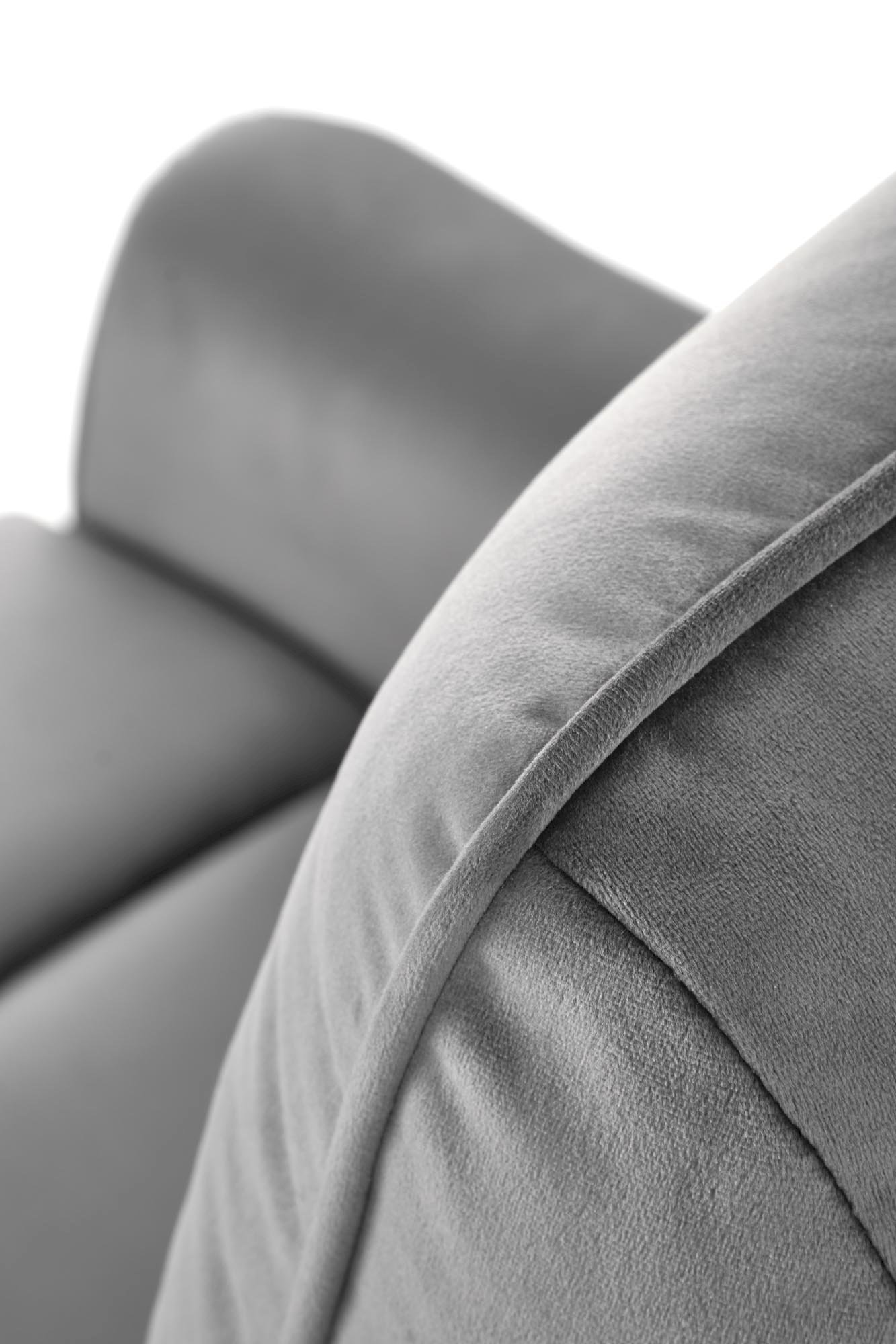 SEMIR fotel z funkcja elektrycznego rozkładania / gniazdo USB, popielaty