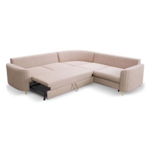 NAROŻNIK LAREN Z FUNKCJĄ SPANIA I POJEMNIKIEM