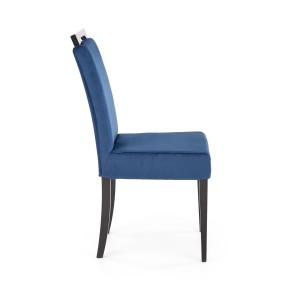 CLARION 2 krzesło czarny / tap: MONOLITH 77 (granatowy)