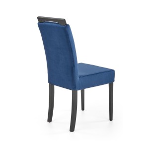 CLARION 2 krzesło czarny / tap: MONOLITH 77 (granatowy)