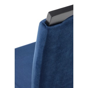 CLARION 2 krzesło czarny / tap: MONOLITH 77 (granatowy)