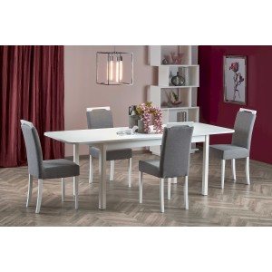 FLORIAN stół rozkładany blat - biały, nogi - biały