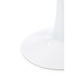 DENVER stół, blat - biały marmur, noga - biały