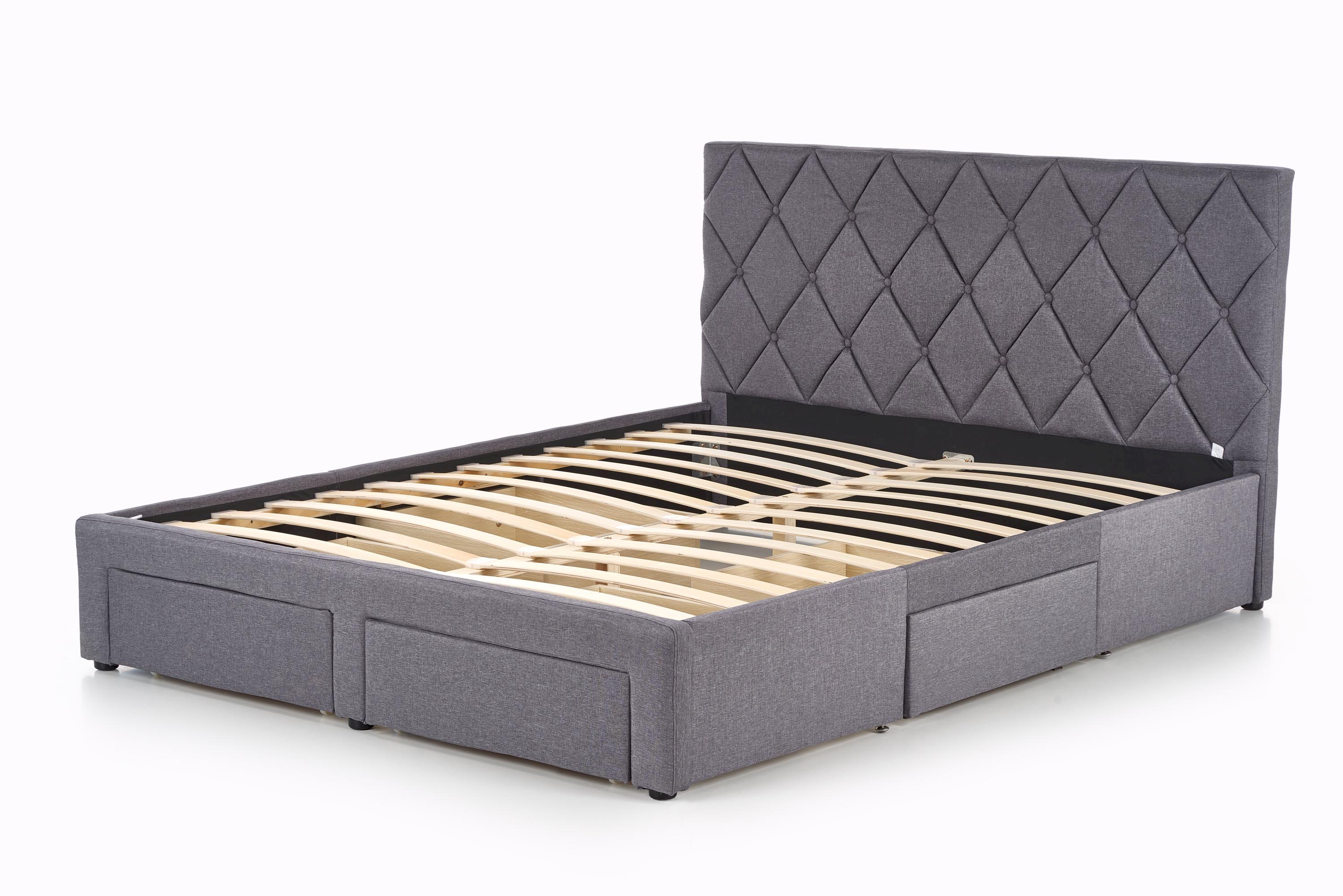 BETINA łożko z szufladami popielate (4p=1szt)