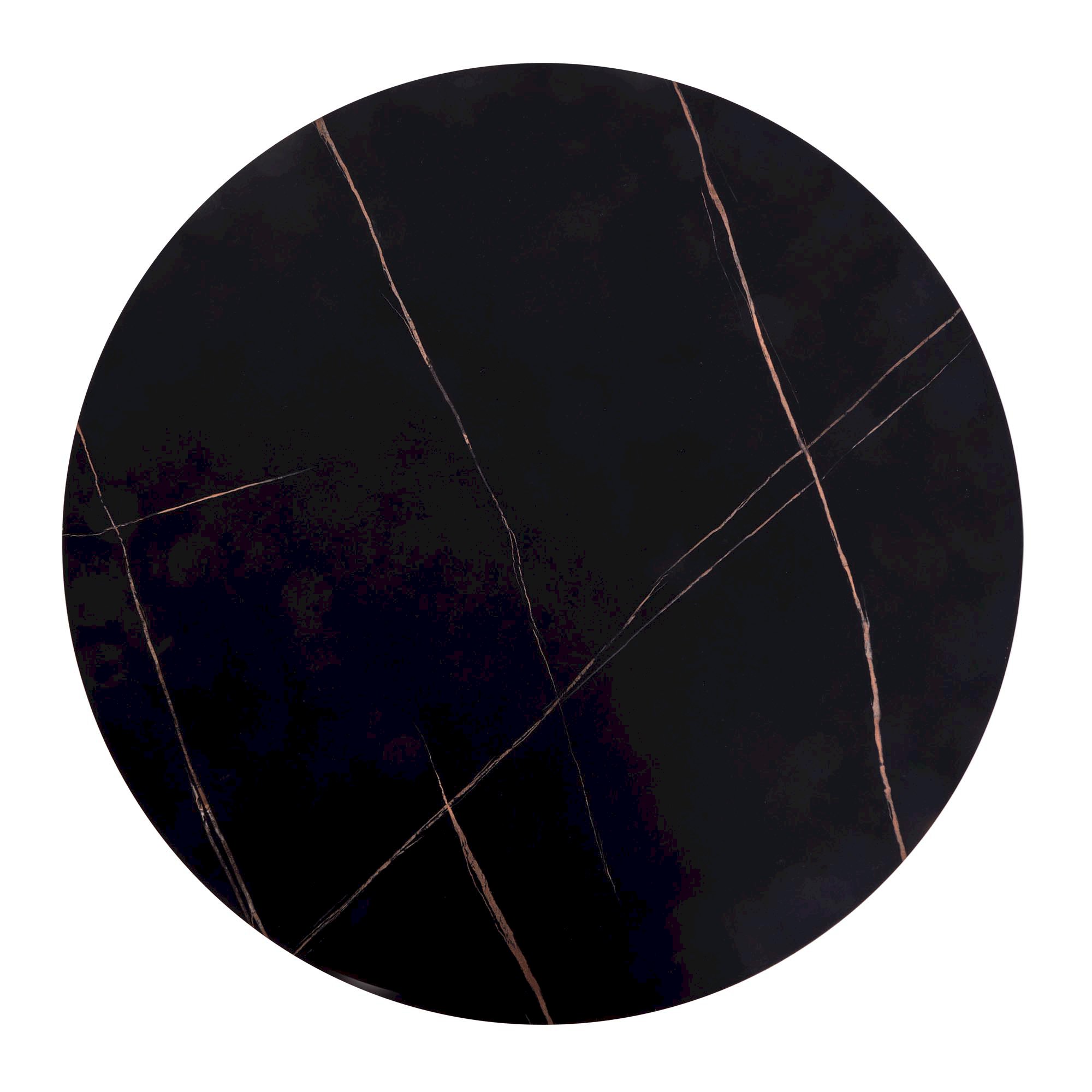 ANTICA ława blat - czarny marmur, stelaż - czarny