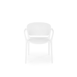 K491 krzesło plastik biały