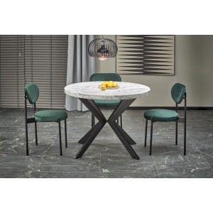 PERONI stół rozkładany biały marmur - czarny