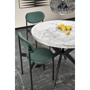 PERONI stół rozkładany biały marmur - czarny