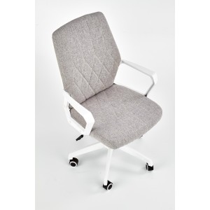 SPIN 2 fotel pracowniczny jasny popiel / biały