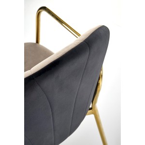 K500 krzesło beżowy / czarny (1p=2 szt)