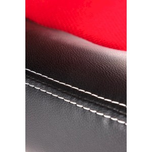 BERKEL fotel gabinetowy czarno-czerwony