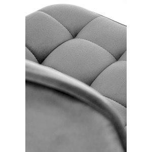 H120 hoker nogi - złote, siedzisko - ciemny popiel